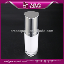 SRS China Lieferant leere Acryl Lotion Flasche Pumpe, Dreieck Form Kunststoff weiß Serum fancy Verpackung für Kosmetik